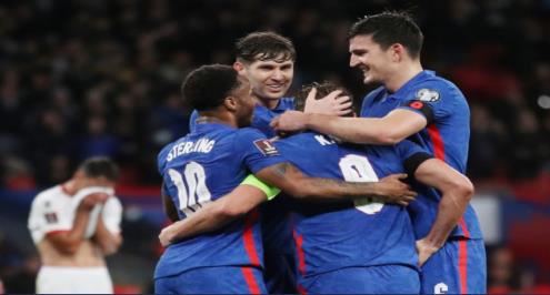 إنجلترا تكتسح ألبانيا بخماسية نظيفة وتضع قدمًا في كأس العالم 2022